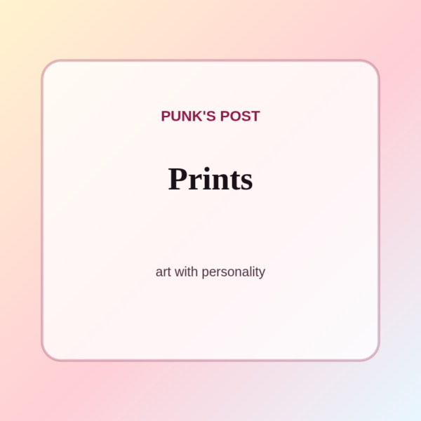 punks-post-prints-tile Urban Art Print