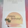 sunrise birthday front and back of card