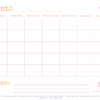 Dry Erase Calendar