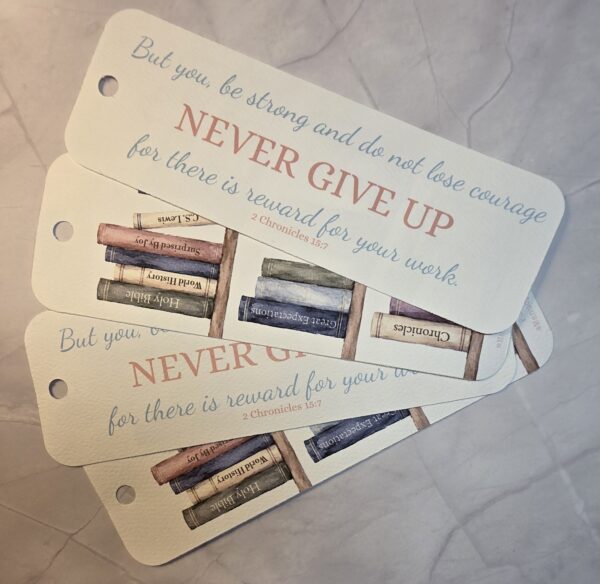 Never Give Up Bookmark