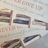 Never Give Up Bookmark