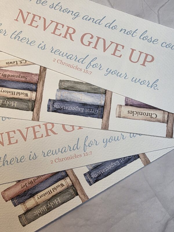 Never Give Up Bookmark